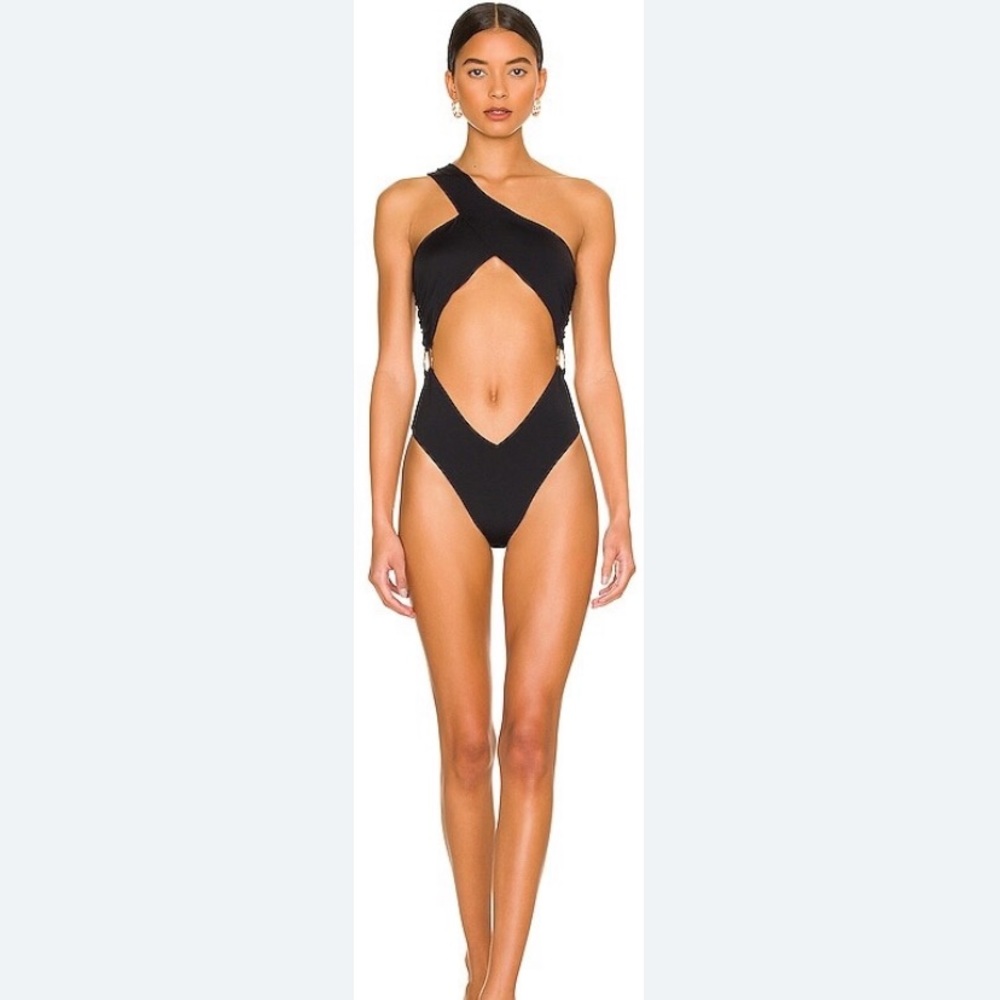 WeWoreWhat One Piece Cutout Swimsuit M - Picture 4 of 10